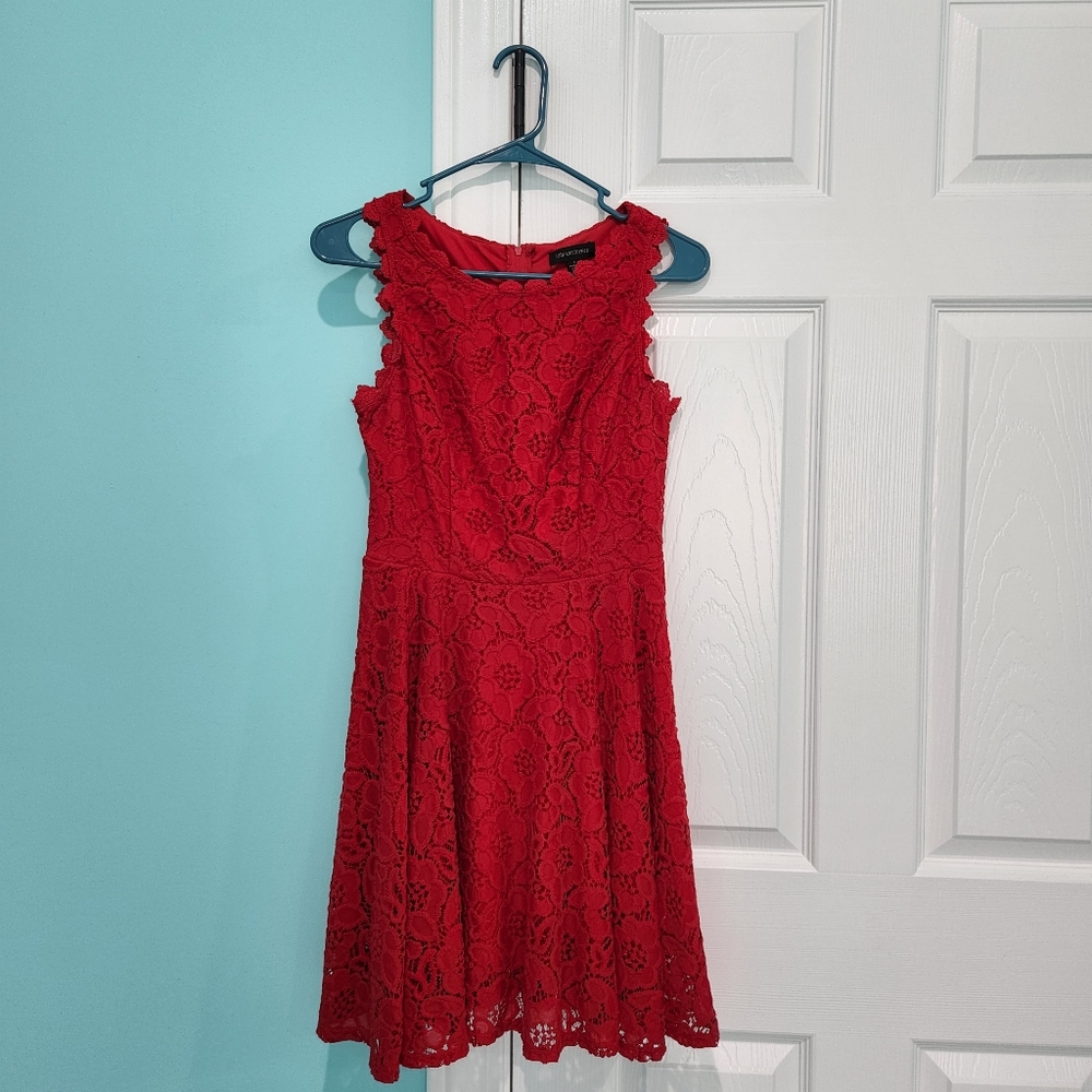 Red Jodi Kristopher Dress Size 7